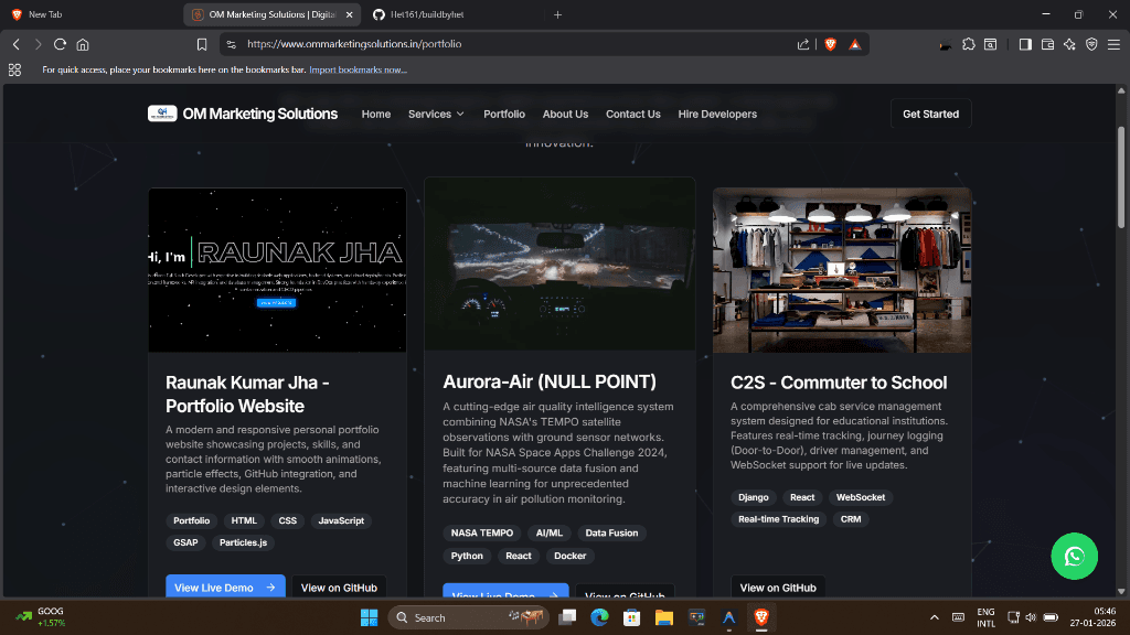 Het Patel - Portfolio Website