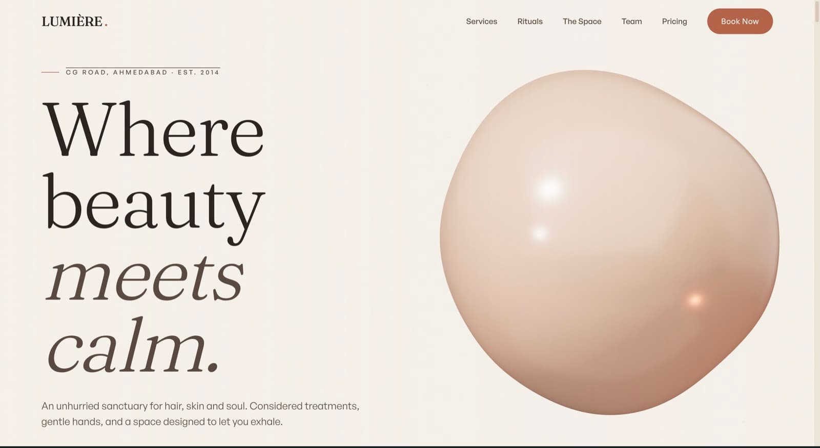 Lumière — Salon & Spa Website
